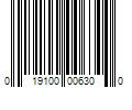 Barcode Image for UPC code 019100006300