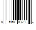 Barcode Image for UPC code 019100006614