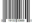 Barcode Image for UPC code 019100006690