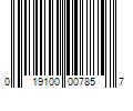 Barcode Image for UPC code 019100007857