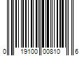 Barcode Image for UPC code 019100008106