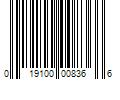 Barcode Image for UPC code 019100008366