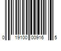 Barcode Image for UPC code 019100009165