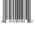 Barcode Image for UPC code 019100009820