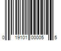 Barcode Image for UPC code 019101000055