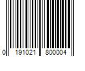 Barcode Image for UPC code 0191021800004