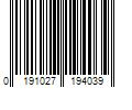 Barcode Image for UPC code 0191027194039