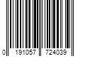 Barcode Image for UPC code 0191057724039