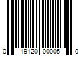 Barcode Image for UPC code 019120000050