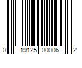 Barcode Image for UPC code 019125000062