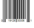 Barcode Image for UPC code 019126000061