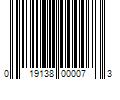 Barcode Image for UPC code 019138000073