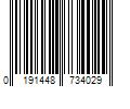 Barcode Image for UPC code 0191448734029