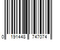 Barcode Image for UPC code 0191448747074