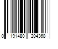 Barcode Image for UPC code 0191480204368