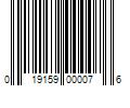 Barcode Image for UPC code 019159000076