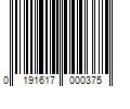 Barcode Image for UPC code 0191617000375