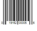 Barcode Image for UPC code 019162000056