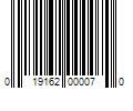 Barcode Image for UPC code 019162000070