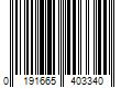 Barcode Image for UPC code 0191665403340