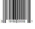 Barcode Image for UPC code 019168000081