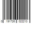 Barcode Image for UPC code 0191726022213