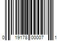 Barcode Image for UPC code 019178000071