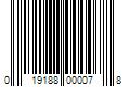 Barcode Image for UPC code 019188000078