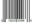 Barcode Image for UPC code 019200000666