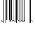 Barcode Image for UPC code 019200000673