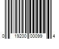 Barcode Image for UPC code 019200000994