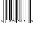 Barcode Image for UPC code 019200001175