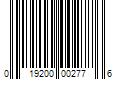 Barcode Image for UPC code 019200002776