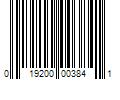 Barcode Image for UPC code 019200003841