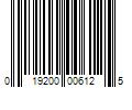 Barcode Image for UPC code 019200006125