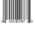 Barcode Image for UPC code 019200006675