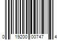 Barcode Image for UPC code 019200007474