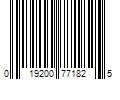 Barcode Image for UPC code 019200771825