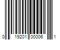 Barcode Image for UPC code 019201000061