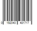 Barcode Image for UPC code 0192040481717