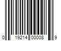 Barcode Image for UPC code 019214000089