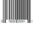 Barcode Image for UPC code 019220000011