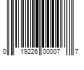 Barcode Image for UPC code 019226000077