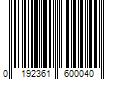 Barcode Image for UPC code 0192361600040