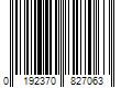 Barcode Image for UPC code 0192370827063