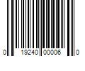 Barcode Image for UPC code 019240000060