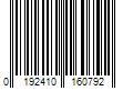 Barcode Image for UPC code 0192410160792