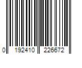 Barcode Image for UPC code 0192410226672