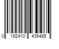 Barcode Image for UPC code 0192410439485