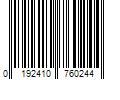 Barcode Image for UPC code 0192410760244